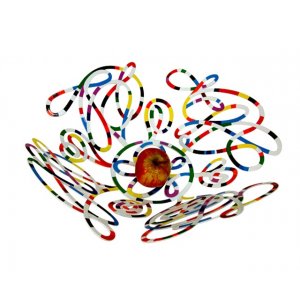 Laser Cut Fruit Bowl or Wall Decoration - Doodles by David Gerstein