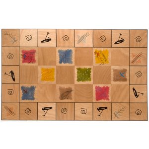 Artist's Palette Floor Mat - Kakadu