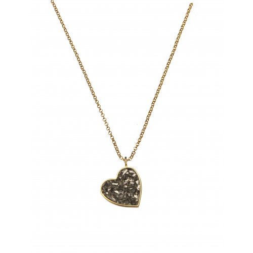 Rough Diamond Heart Necklace by Chaya Elfassi