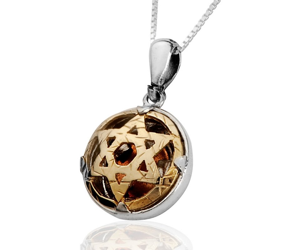 5 Metal Star of David Pendant by Ha'Ari