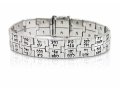72 Link Silver Kabbalah Bracelet with Three-letter Sequences of Divine Names - HaAri