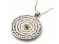 72 names of God Wheel with Star of David Pendant Kabbalah Necklace by Haari