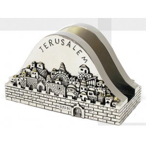 Festive Napkin Holder with Jerusalem design