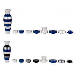 Blue Jug Travel Menorah by Agayof