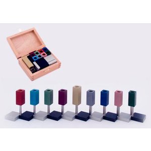 Anodized Aluminum Compact Domino Menorah - Colorful