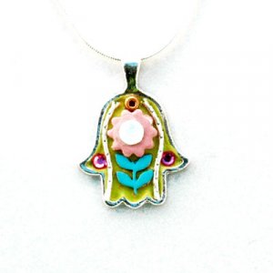 Adorable Flower Hamsa Necklace - Shahaf