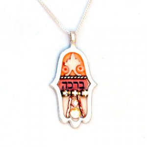 Ester Shahaf Blessing Hamsa Necklace