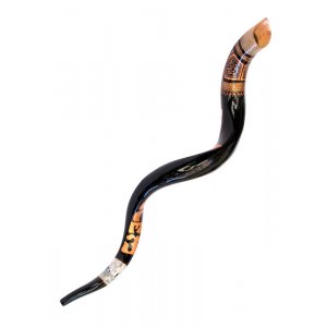 Jerusalem Temple Hand Painted Yemenite Shofar