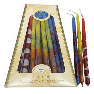 Multicolor Handmade Dripless Hanukah Candles
