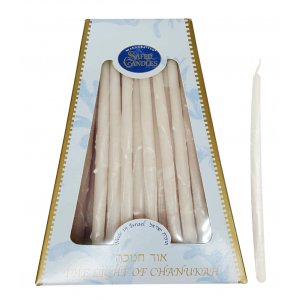 Pure White Handmade Dripless Chanukah Candles