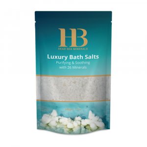 H&B Luxurious Bath Crystals with 26 Dead Sea Minerals - White