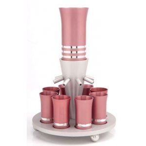 Gentle Pink Wine Kiddush Fountain by Agayof