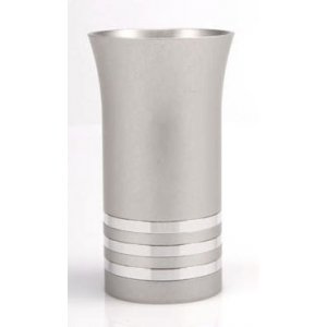 Kiddush Cup with Gray Stripe - Agayof