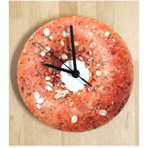 Wall Beigel Clock - Barbara Shaw