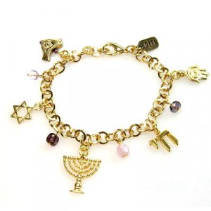 Jewish Symbol Charm Bracelet - Edita
