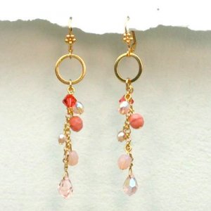 Edita pink Glamour Earrings