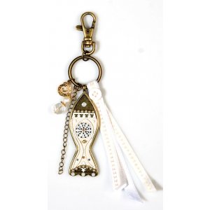 Oriental Fish Design Key Ring - Shahaf