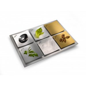 Dunes Mixed Metals Seder Plate by Laura Cowan
