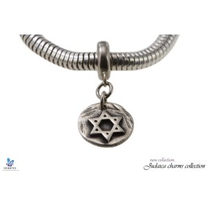 Large Star of David Charm in Silver