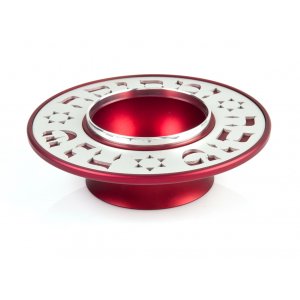 Exclusive Anodized Aluminum Honey Dish Engraved, Small - Agayof of Jerusalem