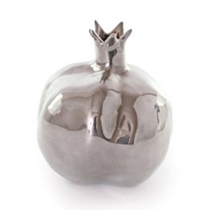 Decorative Rosh Hashanah Nickel Pomegranate - Silver