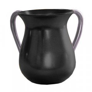 Black Anodized Aluminum Classic Netilat Yadayim Wash Cup - Yair Emanuel