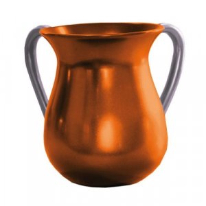 Orange Anodized Aluminum Classic Netilat Yadayim Wash Cup - Yair Emanuel