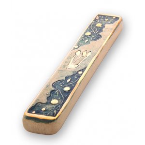 Handmade Ceramic Mezuzah Case, Pomegranate Design - Art in Clay