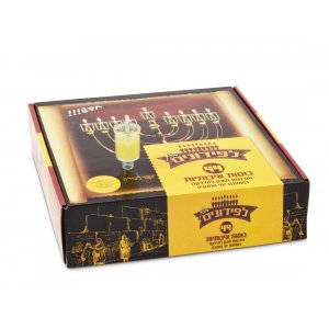 Ready to Light Chanukah Menorah, Pre filled Cups with Gel Olive Oil - Medium
