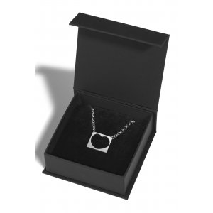 Stainless Steel Waterproof Necklace with Cutout Open Heart Pendant - Adi Sidler