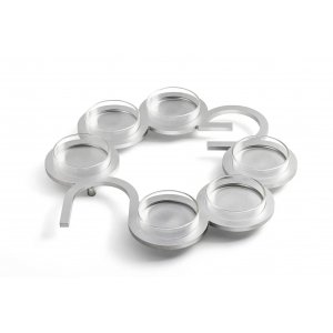 Israel Museum Anodized Aluminum Passover Seder Plate - Round Design with Pesach Letters