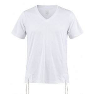 Dry-Fit Tzitzit T-shirt With Kosher Tzitzis in White