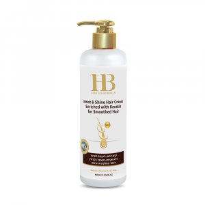 H&B Moist and Shine Silicone Hair Cream with Keratin and Minerals from the Dead Sea