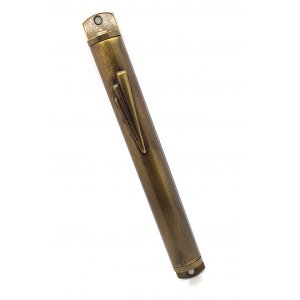 Gold Color Pewter Mezuzah