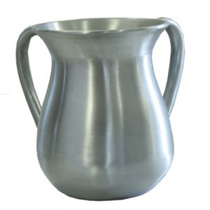 Silver Anodized Aluminum Classic Netilat Yadayim Wash Cup - Yair Emanuel