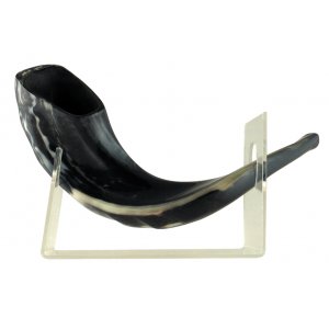 Shofar Stand Lucite for Small Ram's Horn Up To 15 Inches long