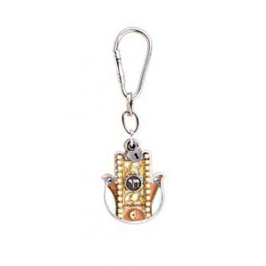 Chamsa Chai Key ring by Ester Shahaf