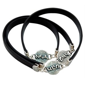 Leather Bracelets for Plentifulness, Healing or Protection from Bad Eye