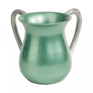 Light Green Anodized Aluminum Classic Netilat Yadayim Wash Cup - Yair Emanuel