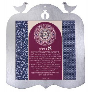 Decorative Wall Plaque Doves Frame Physicians Prayer Hebrew - Dorit Judaica