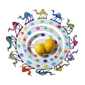 Laser Cut Fruit Bowl or Wall Decoration - Camels by David Gerstein