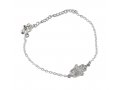 925 Sterling Silver Bracelet with Hamsa Hand Ornament - AJDesign