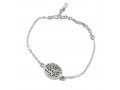 925 Sterling Silver Bracelet with Shema Yisrael Prayer on Circular Disc - AJDesign