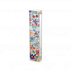 Acrylic Mezuzah Case, Colorful Floral Theme - Dorit Judaica