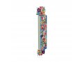 Acrylic Mezuzah Case, Pastel Floral Design - Dorit Judaica