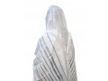 Acrylic Tallit Prayer Shawl with Light Blue and Silver Stripes  Noam