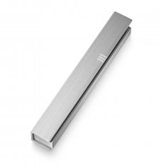 Adi Sidler Brushed Aluminum Mezuzah Case Envelope Style - Silver