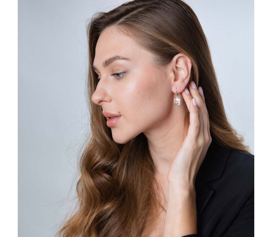 Ahava Love Leverback Earrings - Sterling Silver