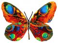 Alone Butterfly Double Sided Steel Wall Sculpture - David Gerstein