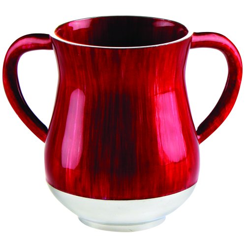 Aluminum Netilat Yadayim Wash Cup in Ravishing Red